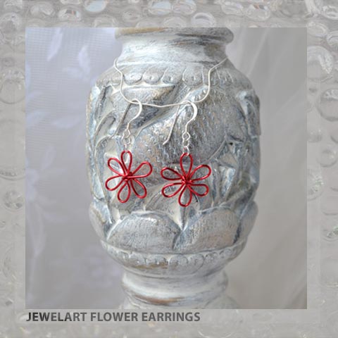 jewelart flower earrings