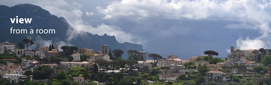 view from a room of Ravello, Italy