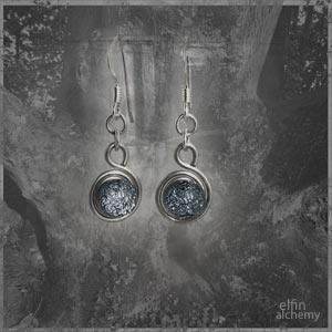 elfin alchemy spiral glass earrings 